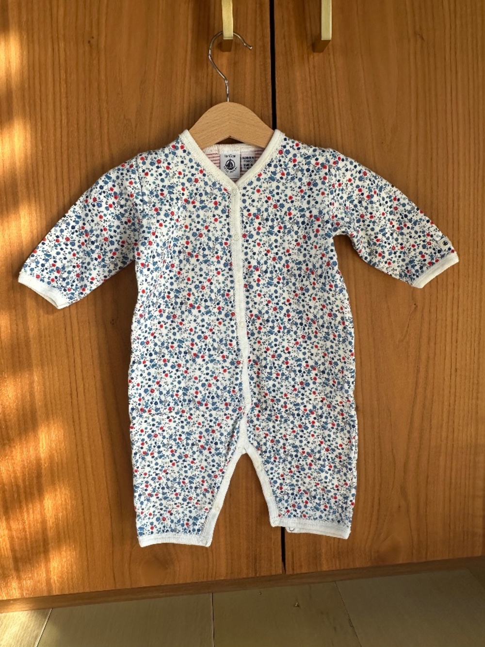 Petit Bateau Floral Pajama 6M / 67cm